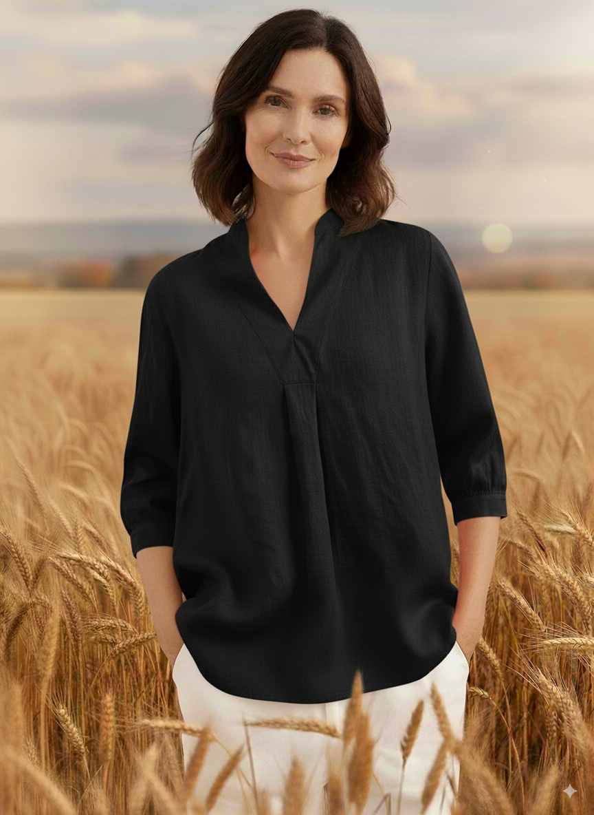 CLEARANCE🔥 Linen V Neck Top