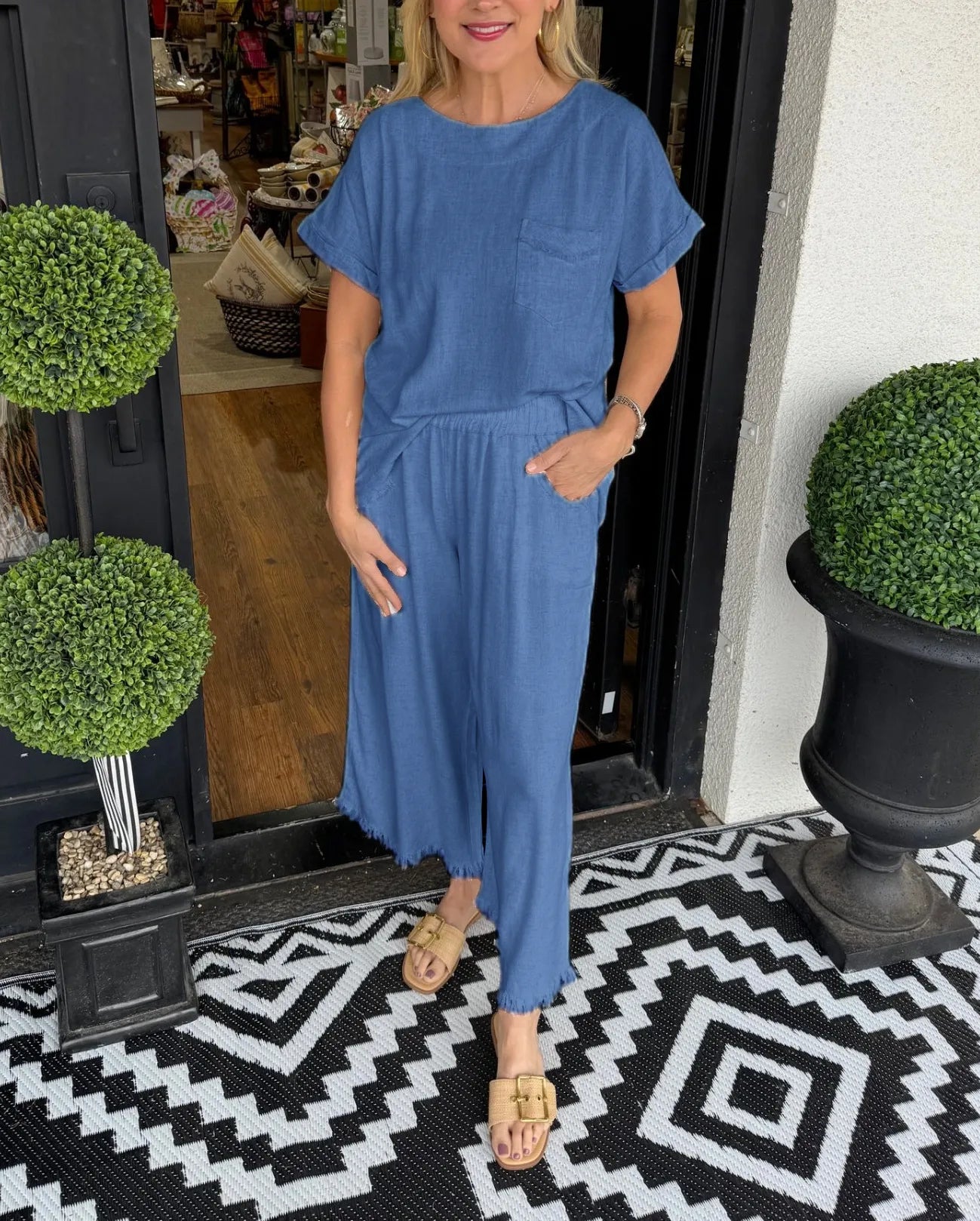 CLEARANCE🔥 Women's Linen Lounge Set ( Buy 2 Free Shipping )