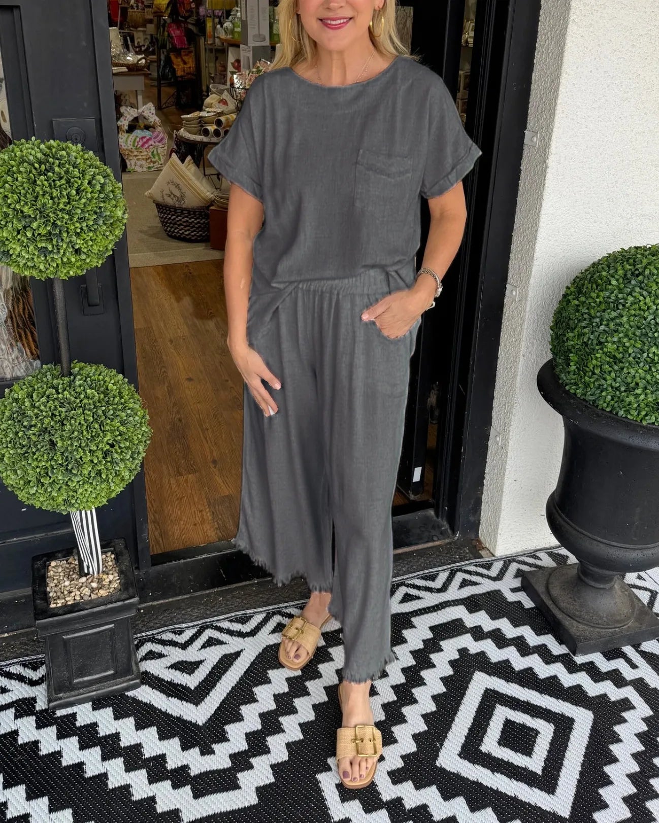CLEARANCE🔥 Women's Linen Lounge Set ( Buy 2 Free Shipping )