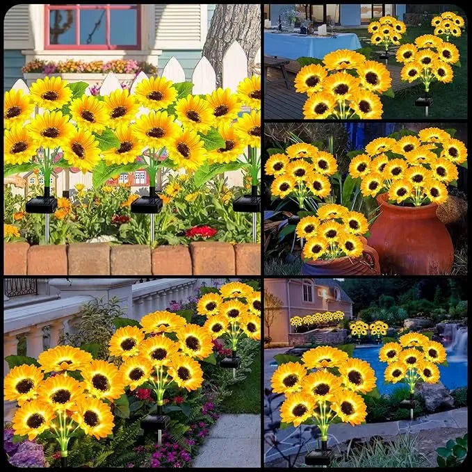 🌻母亲节特惠🌞太阳能LED向日葵花园灯-29.6英寸/74厘米