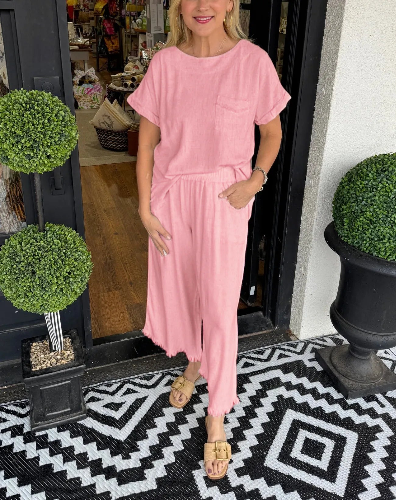 CLEARANCE🔥 Women's Linen Lounge Set ( Buy 2 Free Shipping )