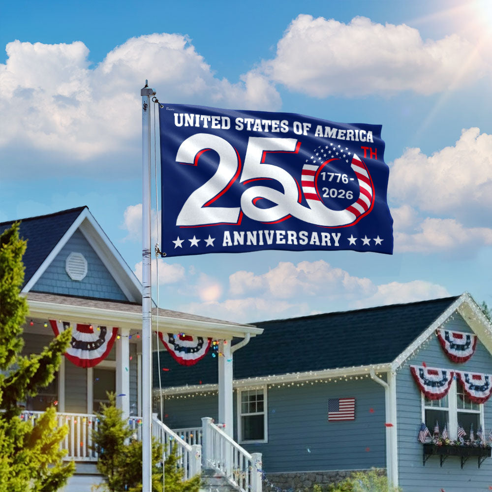 1776 2026 美国250周年纪念旗帜装饰 3天发货