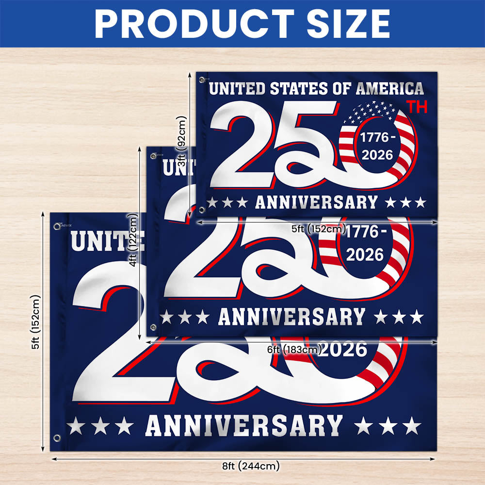 1776 2026 美国250周年纪念旗帜装饰 3天发货