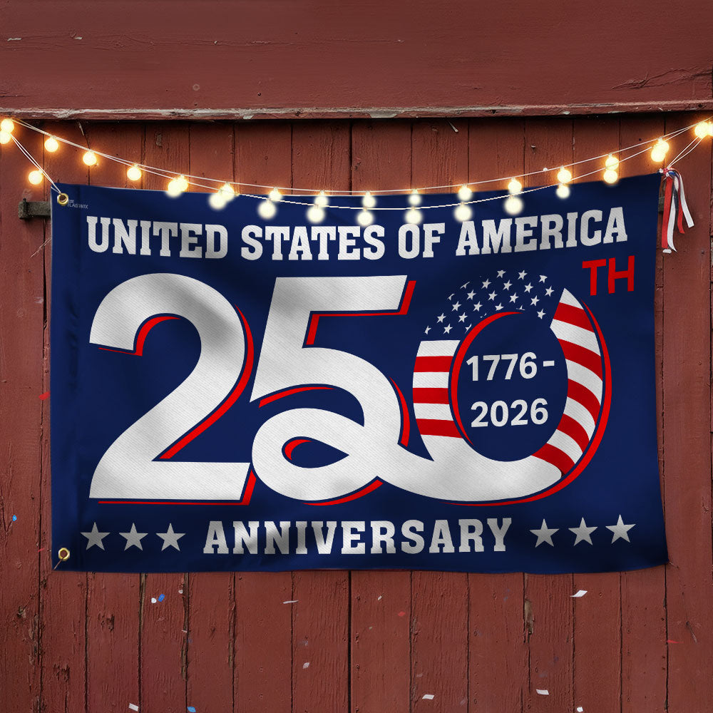 1776 2026 美国250周年纪念旗帜装饰 3天发货