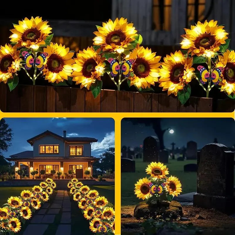 🌻Mother's Day Sale🌞Solar LED Sunflower Garden Lights-29.6inch/74cm