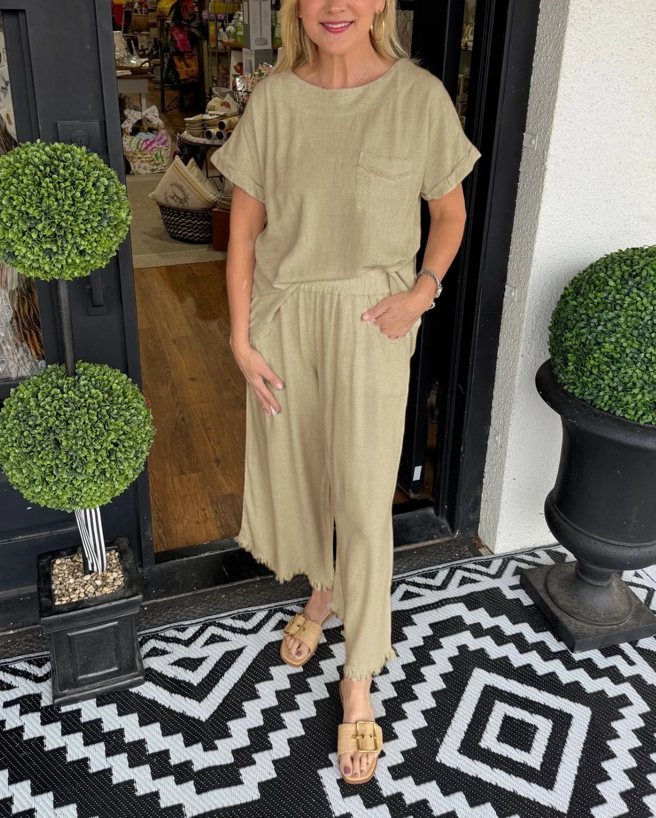 CLEARANCE🔥 Women's Linen Lounge Set ( Buy 2 Free Shipping )