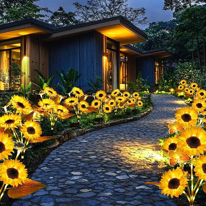 🌻母亲节特惠🌞太阳能LED向日葵花园灯-29.6英寸/74厘米