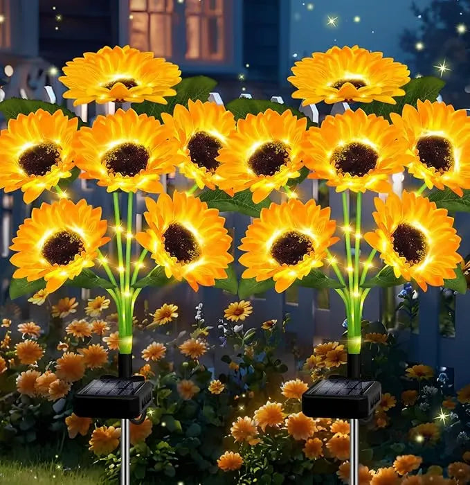 🌻母亲节特惠🌞太阳能LED向日葵花园灯-29.6英寸/74厘米